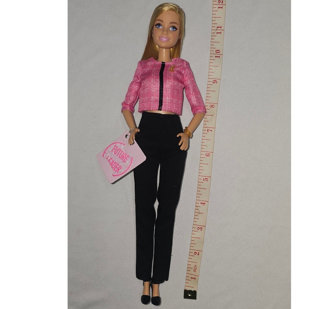 Mattel Barbie President Doll Career of the Year Pink Blazer Black Pants Blonde